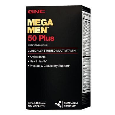 GNC Mega Men 50 Plus 120 табл Вітаміни для чоловіків