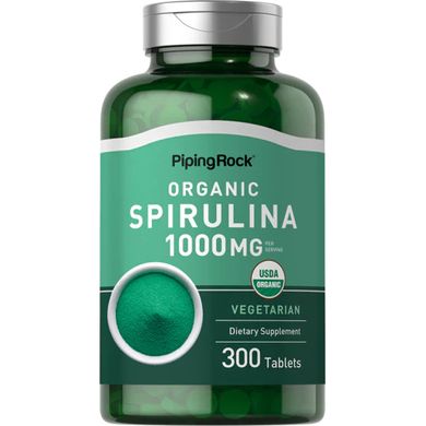 Piping Rock Spirulina 1000 mg 300 таблеток Спирулина