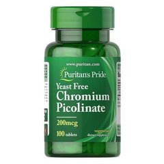 Puritan's Pride Chromium Picolinate 200 mcg 100 таб Хром