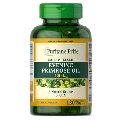Puritan's Pride Evening Primrose Oil 1000 mg with GLA 120 капсул Масло примулы вечерней