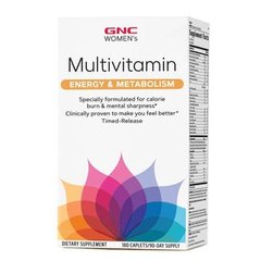 GNC Women's Ultra Mega Energy & Metabolism 180 табл Вітаміни для жінок