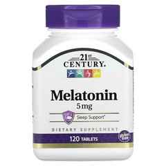 21st Century melatonin 5 mg 120 таблеток Мелатонін