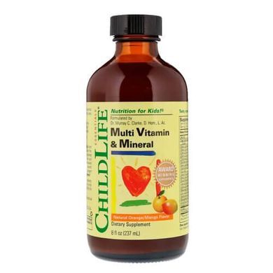 ChildLife Essentials Детская мультивитаминно-минеральная формула 237 ml Комплекс мультивитаминов для детей