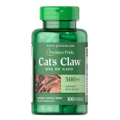 Puritan's Pride Cat's Claw 500 mg 100 капсул Другие экстракты