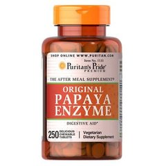 Puritan's Pride Papaya Enzyme 250 таб. Пробіотіки і Ензими