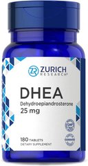 Zurich Research DHEA 25 mg 180 таблеток Добавки на основе трав