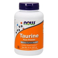 NOW Taurine Pure Powder 227 грам Таурін