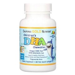 California Gold Nutrition Children's DHA 180 капсул Омега-3
