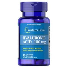 Puritan's Pride Hyaluronic Acid 100 mg 30 капс Гіалуронова кислота
