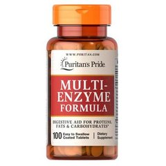 Puritan's Pride Multi Enzyme 100 таб Пробиотики и энзимы