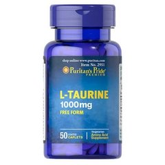 Puritan's Pride Taurine 1000 mg 50 таб. Таурін