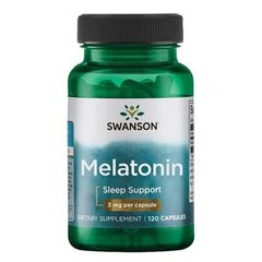Swanson Melatonin 3 mg 120 капсул Мелатонин