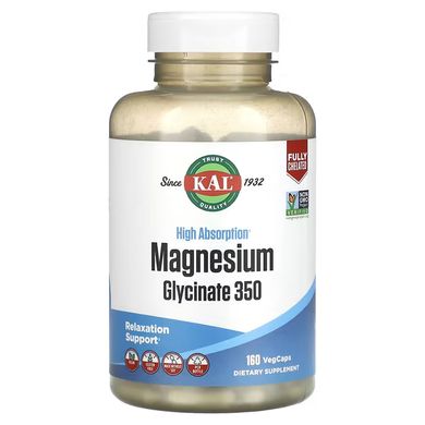 KAL Magnesium Glycinate 350mg 160 капсул Магний