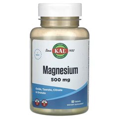 KAL, магниевый комплекс, 500 мг, 60 таблеток Минералы
