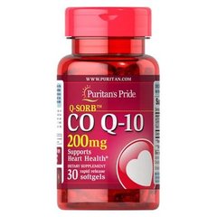 Puritan's Pride Co Q-10 200 mg 30 капсул Коэнзим Q-10