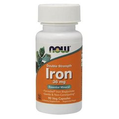 NOW Iron 36 мг 90 капсул Железо