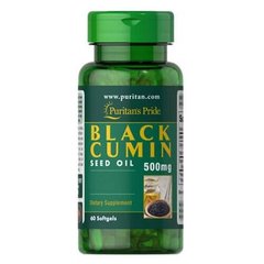 Puritan's Pride Black Cumin Seed Oil 500 mg 60 жидких капсул Черный тмин