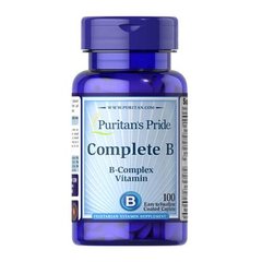 Puritan's Pride Complete B 100 таб. Комплекс вітамінів группи B