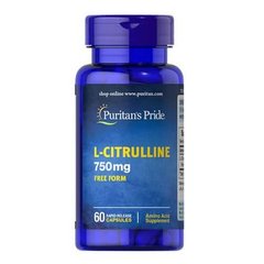Puritan's Pride L-Citrulline 60 капсул Цитрулин