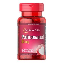 Puritan's Pride Policosanol 10 mg 90 капсул Коэнзим Q-10