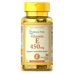 Puritan's Pride Vitamin E 450 mg 50 жидких капсул Витамин E