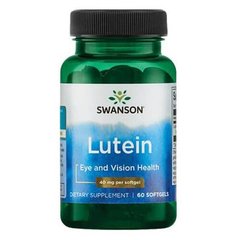 Swanson Lutein 40 mg 60 капс Лютеін