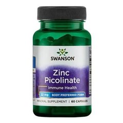 Swanson Zinc Picolinate 22 mg 60 капс Цинк