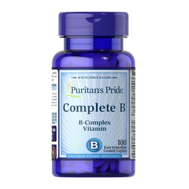 Puritan's Pride Complete B 100 таб. Комплекс вітамінів группи B