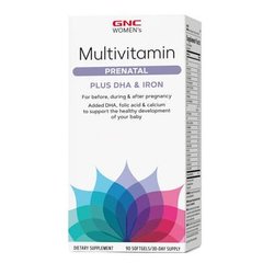 GNC Women's Multivitamin Prenatal Formula 90 рідких капсул Вітаміни для жінок