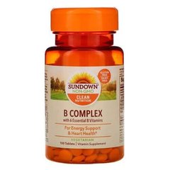 Sundown Naturals B-Complex 100 табл Комплекс вітамінів группи B