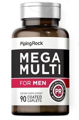 Piping Rock	Mega Multi for Men 90 капсул Вітаміни і мінерали