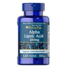 Puritan's Pride Alpha Lipoic Acid 100 mg 120 капсул Альфа-липоевая кислота