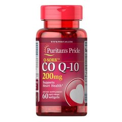 Puritan's Pride Co Q-10 200 mg 60 капсул Коэнзим Q-10