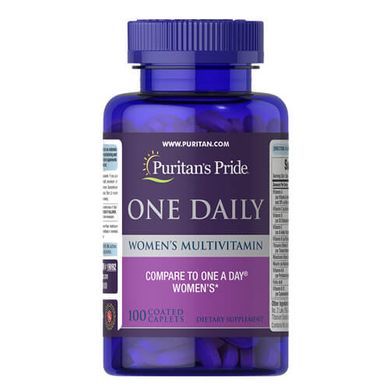 Puritan's Pride One Daily Women's Multivitamin 100 таблеток Витамины для женщин
