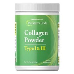 Puritan's Pride Collagen Powder Type I & III 198 грам Коллаген