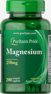 Puritan's Pride Magnesium 250 mg 200 таблеток Минералы