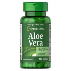 Puritan's Pride Aloe Vera 470 mg 100 капс Алоє вера