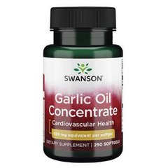 Swanson Garlic Oil 500 mg 250 капсул Экстракт чеснока