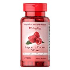Puritan's Pride Raspberry Ketones 500 mg 60 капсул Малинові кетони