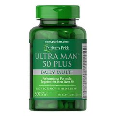 Puritan's Pride Ultra Man 50 Plus 60 таблеток Вітаміни для чоловіків