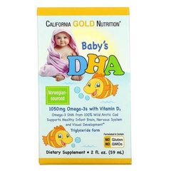 California Gold Nutrition Baby's DHA Omega-3 with Vitamin D3 59 ml Омега-3