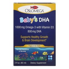 Oslomega Baby’s DHA with Vitamin D3 60 мл Омега 3 для детей