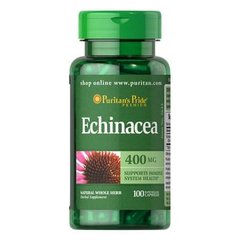 Puritan's Pride Echinacea 400 mg 100 капсул Экстракт эхинацеи