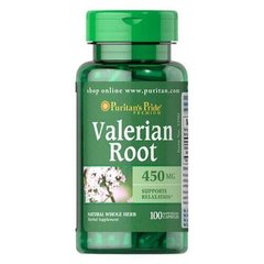 Puritan's Pride Valerian Root 450 mg 100 капсул Другие экстракты