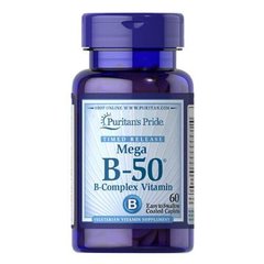 Puritan's Pride Vitamin B-50 Complex 60 таб Комплекс витаминов группы В