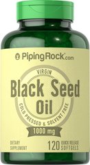 Piping Rock	Black Seed Oil 1000 mg 120 софт-гелеві капсули Добавки на основі трав