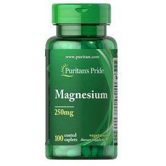 Puritan's Pride Magnesium 250 mg 100 таб Минералы