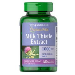 Puritan's Pride Milk Thistle 4:1 Extract 1000 mg (Silymarin) 180 капс Росторопша