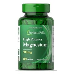 Puritan's Pride Magnesium 500 mg 100 таблеток Магній