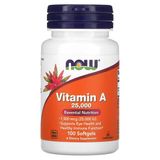 295 грн Вітаміни NOW Vitamin A 7500 mcg 25000 IU  100 софт-гелевих капсул